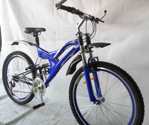 Stalen frame 26&quot; 21S Full Suspension Mountain Bike voor CE gecertificeerde OEM aanpassing