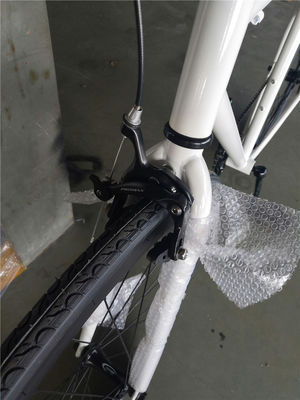 Glanzend wit frame volwassen 700C single speed fiets fiets fiets fiets fiets fiets fiets fiets fiets fiets fiets fiets fiets fiets fiets