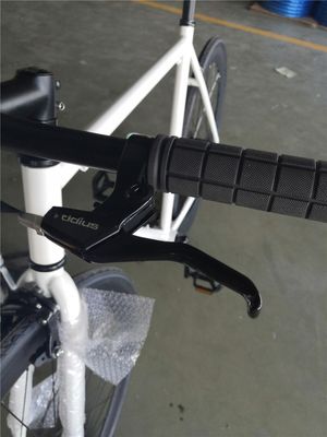 Glanzend wit frame volwassen 700C single speed fiets fiets fiets fiets fiets fiets fiets fiets fiets fiets fiets fiets fiets fiets fiets