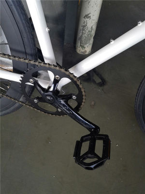 Glanzend wit frame volwassen 700C single speed fiets fiets fiets fiets fiets fiets fiets fiets fiets fiets fiets fiets fiets fiets fiets