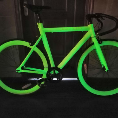 Op de weg 11KGS GHBIKE 700c Fixie Bike Noctilucence Fixed Gear Bike 11KGS 700c Op de weg