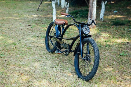 Aluminium vork 24&quot; 3,0 band CE OEM Single Speed Chopper Cruiser Fiets met schijfrem