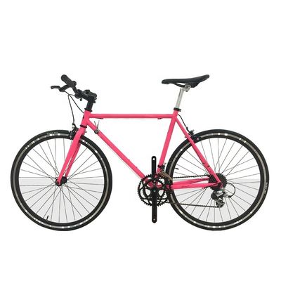 Aluminium Threadless Stem 700C Hi-Ten Steel Frame Sunrace 14S Speeds Volwassenen wegfiets
