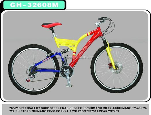 2015 Style Steel MTB Mountain Bike met 21 of 24 snelheid Alle kleuren OEM Made in OEM Service