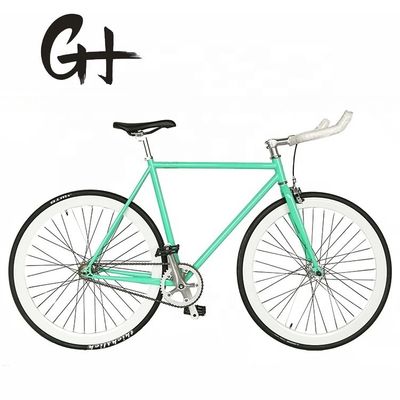 Amerikaanse kleurrijke vaste versnellingen Single Speed Track fiets met kaliberrem 700C OEM CE