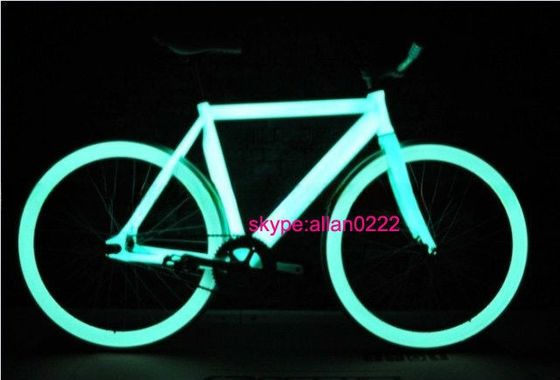 Aluminium 700C FIXED GEAR fiets gloeit in het donker lichtgewicht en duurzaam