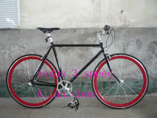 Aluminium 700C FIXED GEAR fiets gloeit in het donker lichtgewicht en duurzaam