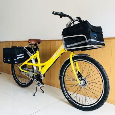 35V 350W 8.8AH Lithiumbatterij 26" Fast Food Delivery Cargo Elektrische fiets voor volwassen vrouwen 25KM/H CE Europe Market