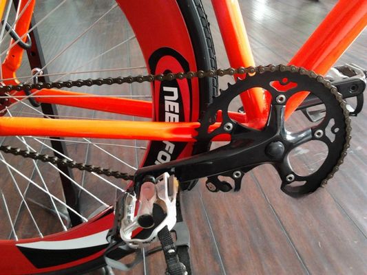 Bestelling 700C Fixed Gear Bike Fiets Fixie Gear Bike Bull Horn Single Speed Track Fietsen