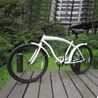 Ten Steel Frame 26&quot; Wielgrootte 3G OEM/ODM CE Mensen Volwassenen Single Speed Beach Cruiser Bike