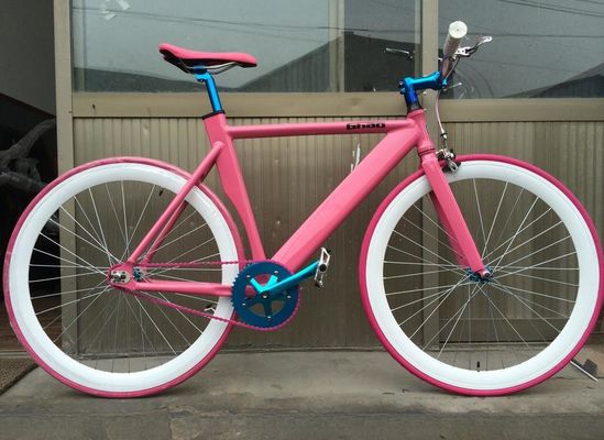 700C Fixe Gear Bike met Front Caliper Brake Aluminium Alloy Frame en Single Speed