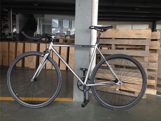 700C Single Speed Flip Flop Fixie Bike met Hard Frame 11kg OEM Aanpassen Chrome