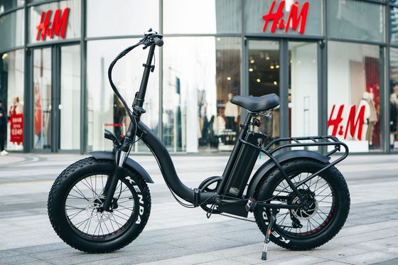 7 snelheid 20 " 48V 750W 14AH 20MPH Lithiumbatterij OEM UL2849 USA Markt Volwassenen Vrouwen Vrouwen Elektrische vouwbare sneeuw Grote platte band fiets