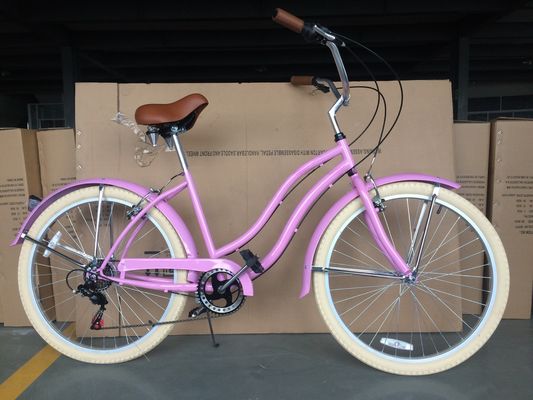 26&quot; Shimano 7 Speed Vrouwen Lady USA 26*2.125 Meisje Witte band Beach Cruiser Speed Bike