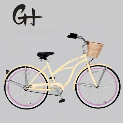 26&quot;x2.125&quot; Coaster Brake Steel Frame Vrouwen Beach Cruiser Fiets CE EN CPSC OEM/ODM