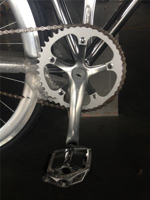 NO Opvouwbare 700C Chrome Kleur Single Speed Adult Racing Fixie Bike van OEM Taiwan Parts