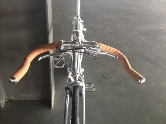 NO Opvouwbare 700C Chrome Kleur Single Speed Adult Racing Fixie Bike van OEM Taiwan Parts