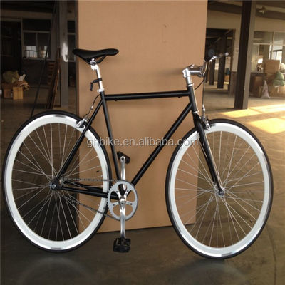 Gewone Pedal Fixie Bike 700c Single Speed Fixed Gear Bike met Double V Brake