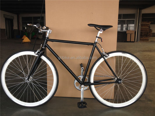 Gewone Pedal Fixie Bike 700c Single Speed Fixed Gear Bike met Double V Brake
