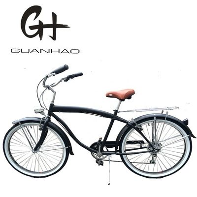 17 kg lichtgewicht 26 inch hard frame niet-achteraf dempende 7 snelheden mannen Beach Cruiser fietsen