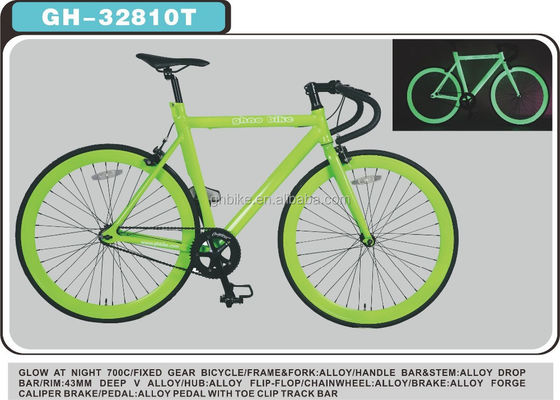 Customized 700C Aluminium Alloy Fixed Gear Bike met 13kg Gloss Gewicht en Pantone Kleur