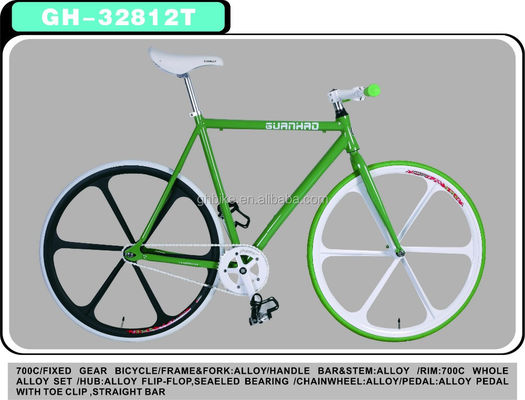 Customized 700C Aluminium Alloy Fixed Gear Bike met 13kg Gloss Gewicht en Pantone Kleur