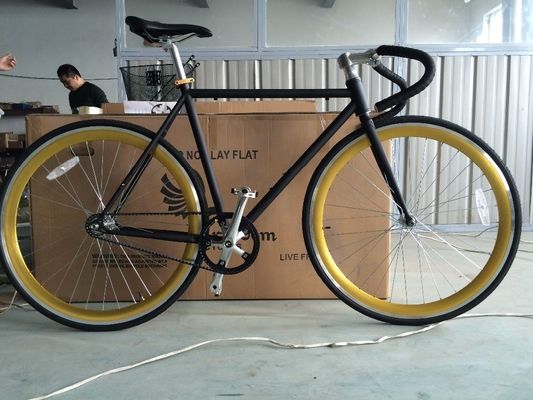 13kg Gross Weight Belt Drive Fixed Gear Bike met Hi-Ten Steel Frame en Style Design