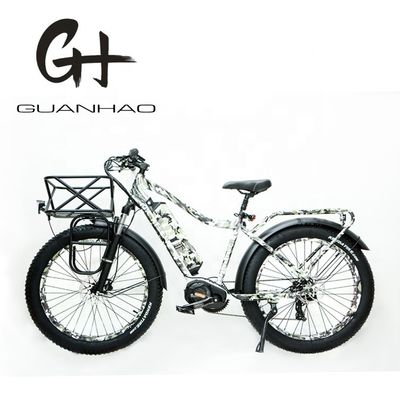 48V 17AH 1000W BaFang Central Motor Electric Mountain Bike met 26" dikke sneeuwbanden