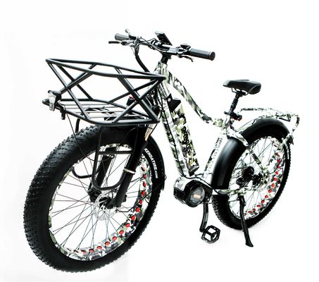 48V 17AH 1000W BaFang Central Motor Electric Mountain Bike met 26" dikke sneeuwbanden