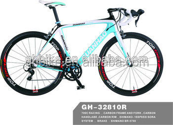 700C Mensen koolstofvezel racefiets voor Chinese fietsliefhebbers