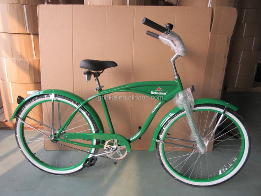 Versatile 26 inch Steel Frame Men Beach Cruiser Bike voor promotie Glanzend Gewicht 19KGS