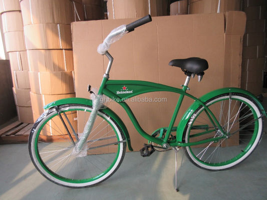 Versatile 26 inch Steel Frame Men Beach Cruiser Bike voor promotie Glanzend Gewicht 19KGS