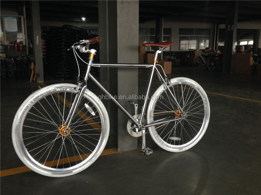 Wellgo Pedal Equipped Vintage Fixie Fixed Gear Bike Een nostalgische rit voor de moderne tijd