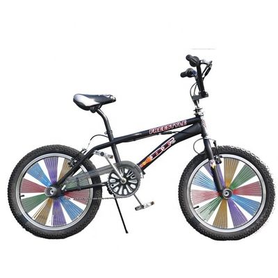 Aluminium draad stam BMX 20 inch kleurrijke 130H Spoken Chinese CE Kid Freestyle fiets