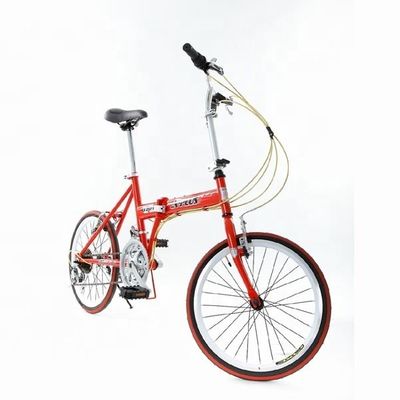 Dubbele V-rem 20&quot; Hi-Ten staal frame vouwfiets Chinees met Shimano 7 snelheden