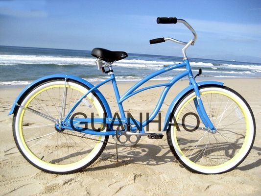 CE en ISO 9001 geaccrediteerde steel fork beach cruiser bike met een glansgewicht van 19 kg