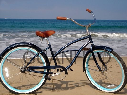 CE en ISO 9001 geaccrediteerde steel fork beach cruiser bike met een glansgewicht van 19 kg