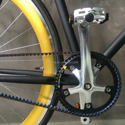 Alloy Pedal 2016 High End Men Style 700C Single Speed Belt Drive Road Bike/Fixie Bike in elke kleur