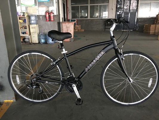 Aanpassen Aluminium Frame 21S Dames Urban Bike Fitness Bikes Hybride fiets voor volwassenen