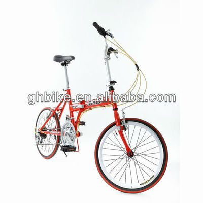 CPSC-certificaat 20 inch Rood Kleurvouwbaar Frame Opvouwbare fiets met 26 * 2.125 banden