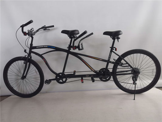 OEM 26 inch Tandem Beach Cruiser Bike voor volwassenen met een lengte van 1,8 m en een laadvermogen van 300 kg