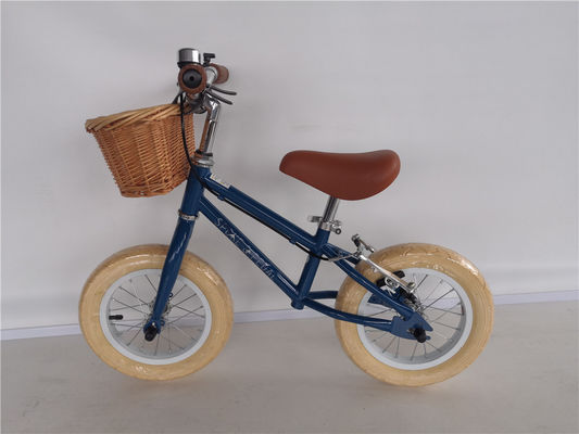 Staal vork en frame balans fiets voor kinderen 3-5 jaar oud Blauwe kleur 12 inch