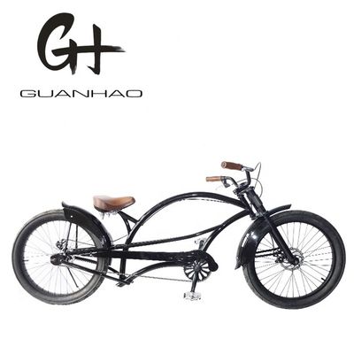 24 Inch Red Color Long Chopper Cruiser Bike met 24*3.0 band en Aluminium Alloy Rim
