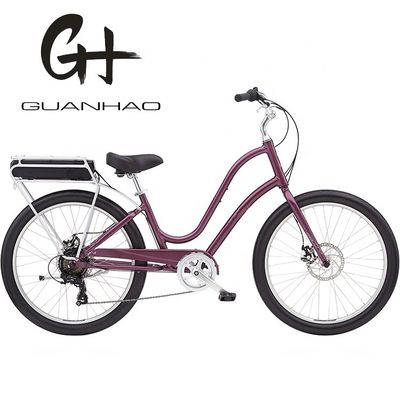 Stroomvoorziening Lithiumbatterij 48V 14AH Elektrische Beach Cruiser Fiets voor vrouwen Volwassenen