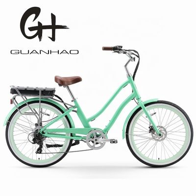 Stroomvoorziening Lithiumbatterij 48V 14AH Elektrische Beach Cruiser Fiets voor vrouwen Volwassenen