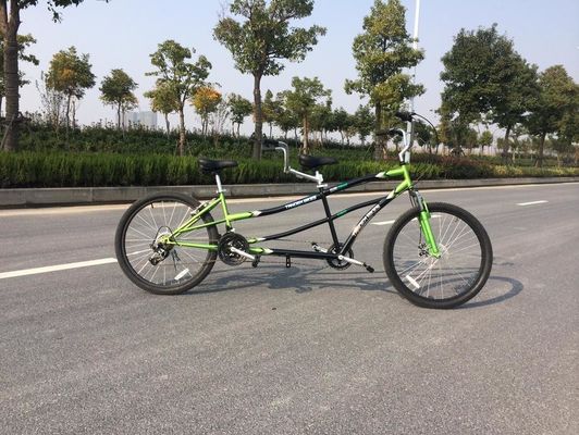 Aluminium Rim 24 Inch Double Seater Tandem Bike voor gezinsreizen en sightseeing