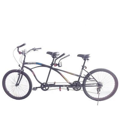 CE gecertificeerd staal frame 26 &quot;Shimano 7 snelheden Beach Cruiser Tandem Bike voor twee ruiters