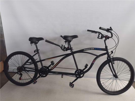 CE gecertificeerd staal frame 26 &quot;Shimano 7 snelheden Beach Cruiser Tandem Bike voor twee ruiters