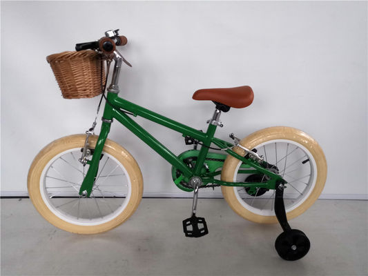 16 inch kinderfietsen met trainerwielen Double V Brake Steel Fork