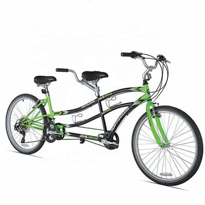 Stalen frame CE 26 &quot;Dual Driver 21 snelheden Tandem Bike voor twee personen OEM Double Seat